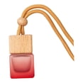 thumbnail image 3 of Difusor de aroma para coche, botella de 8 ml, soporte de fragancia, vidrio vacío Rojo, 3 of 9
