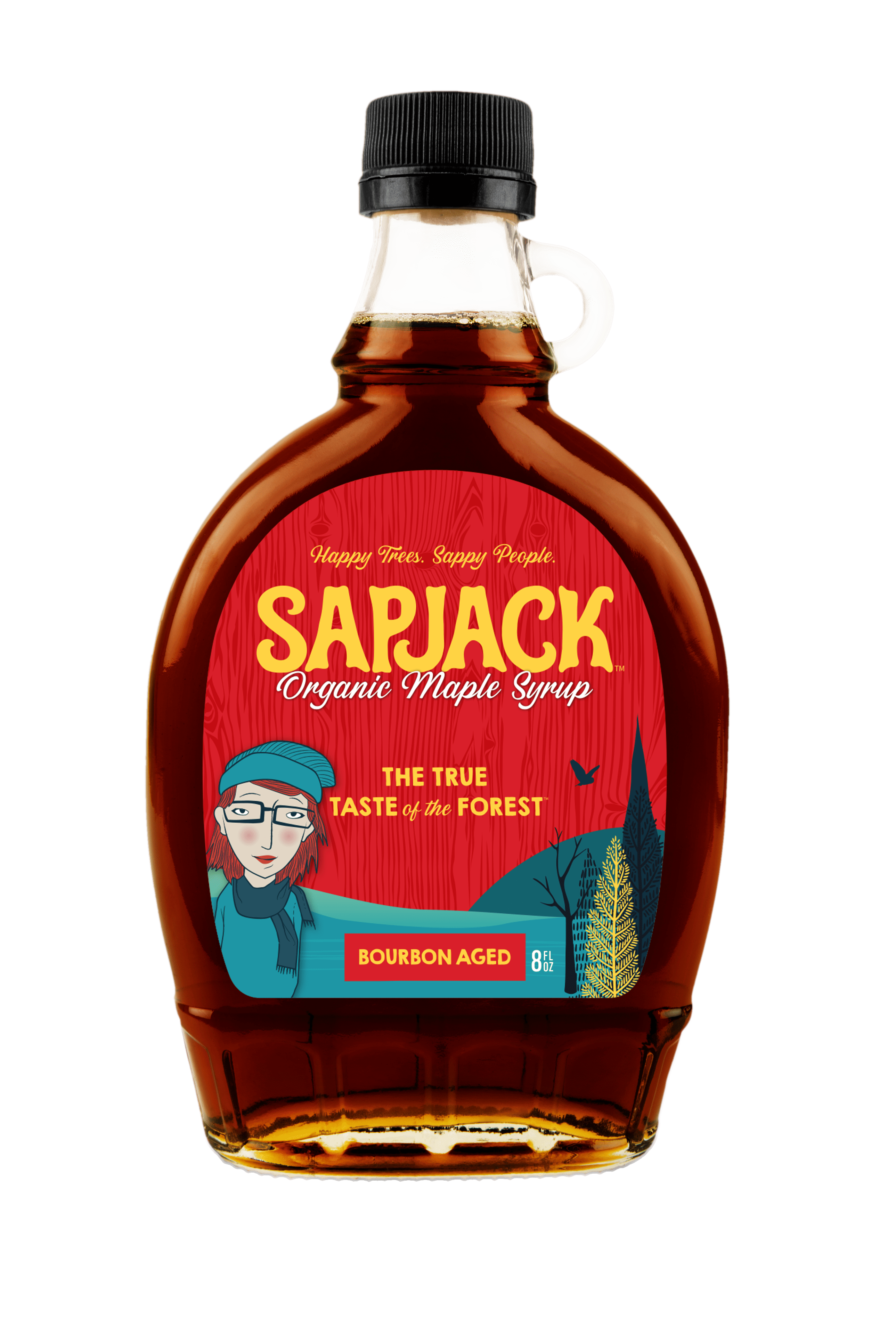 SAPJACK Bourbon Barrel Aged Maple Syrup - 8 oz