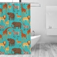 thumbnail image 4 of Zufioo Cute Animals Pattern Shower Curtain 72x72in, Waterproof Curtain for Bathroom-Waterproof, Mildew-proof, Quick-drying,Home Bathroom Supplies-One Size, 4 of 8