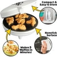 thumbnail image 2 of Waffle Wow Dinosaur Mini Waffle Maker- 5 Different 3D Shaped Dinos in Minutes- Breakfast for Kids, Adults w Cool Novelty Pancakes, Electric NonStick Waffler Iron, 2 of 6