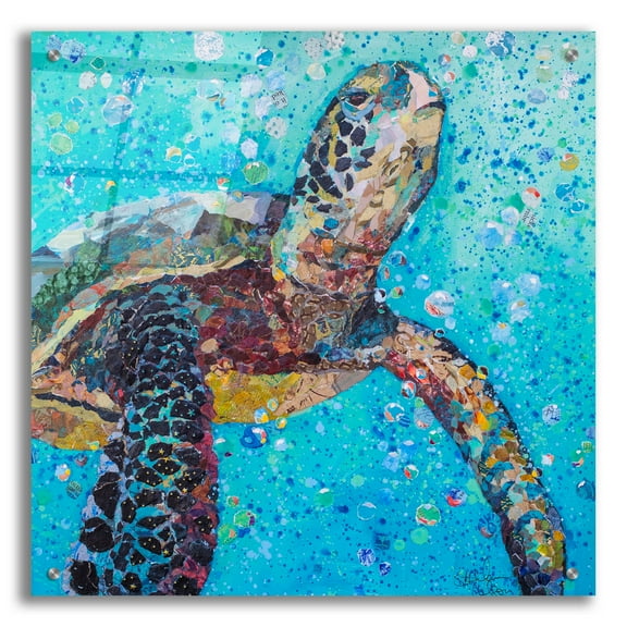 Epic Art 'Water Baby' by St. Hilaire Elizabeth, Acrylic Glass Wall Art, 24"x24"