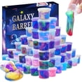 thumbnail image 1 of Zonfrto 64 paquetes Galaxy Putty Slime Party Favor para niños, niñas y niños, adultos, no pegajoso, sin perfume, alivio del estrés y la ansiedad, juguete de lodo súper suave húmedo, 1 of 1