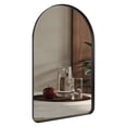 thumbnail image 1 of ANDY STAR 22 x 35 In Wall Mounted Metal Frame Arched Vanity Mirror, Black, 1 of 8