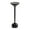 Black, variant on Kate and Laurel Frisk Modern Round Drink Table, 8 x 8 x 23, Black, Metal Martini Table with Pedestal Table Design for Use as Small Indoor Plant Stand or Outdoor Patio Accent Table