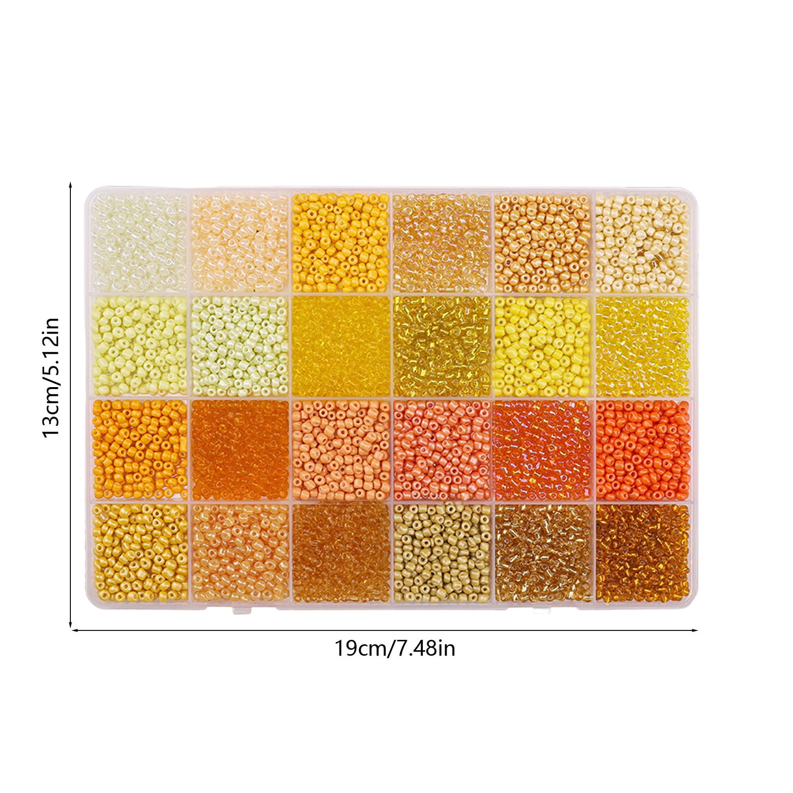 DIY Beads Kit for Bracelet Making, 24-Color Jewelry Bead Set with Storage Box for Necklace Craft Supplies and Handmade Accessories, Ideal Gift for DIY Lovers