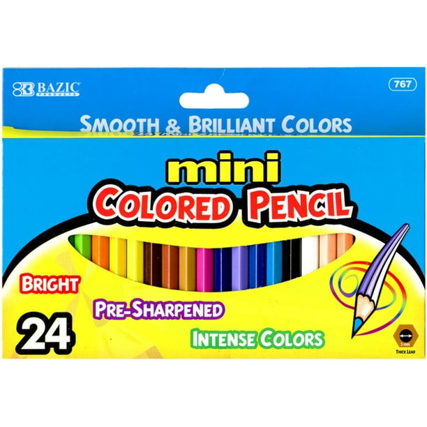 Bazic Mini Colored Pencil Set 24pc
