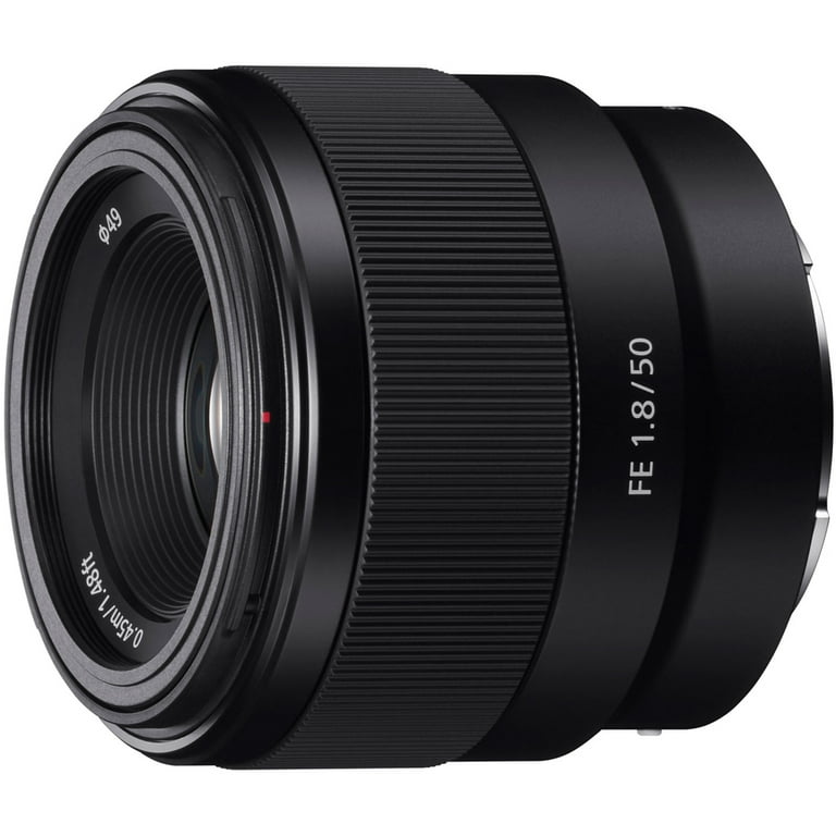 Sony FE 50mm F1.8 Full-frame Prime E-Mount Lens with 49mm