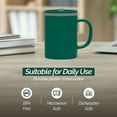 thumbnail image 6 of Copco Iconic 16oz Double Wall Insulated Desk Mug with Lid & Handle, Set of 2, BPA-Free Reusable Plastic, Spill-Proof, Microwave & Dishwasher Safe, Wide Mouth, Cup Holder Friendly (Green/Hunter Green), 6 of 7