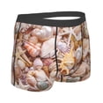 thumbnail image 3 of Haiem Colorful Seashells Men's Boxer Briefs, Every Day Comfort Stretch Cotton Moisture-Wicking Underwear-Medium, 3 of 9