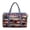 American Flag Palm Print, variant on Purple Pink Floral Butterfly Large Quilted Duffle Bag for Women, Weekender Travel Carry On Tote with Luggage Sleeve, Gym Overnight Dance Bag