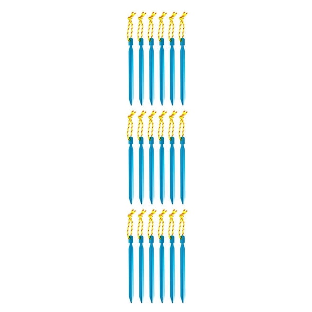 Estacas de tierra Soidarity 6X para tienda de campaña Azul de aleación de aluminio