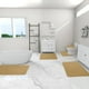 thumbnail image 4 of Juego de alfombras de baño de espuma alfombras de baño de una pieza con forro polar grueso y suave absorbentes de agua y lavables a máquina con reverso antideslizante para mayor, 4 of 9