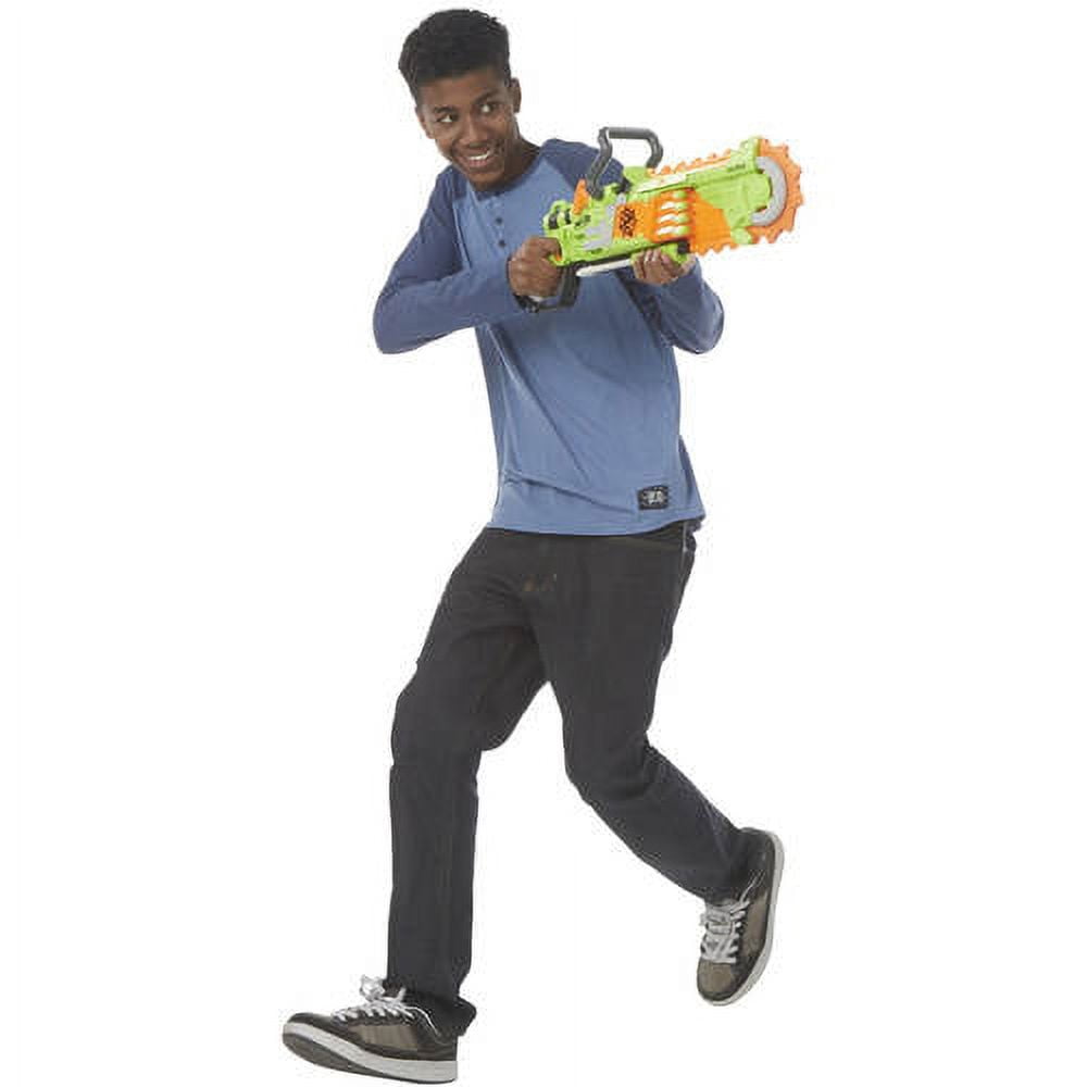 Nerf Zombie Strike Brainsaw Blaster with 8 Nerf Zombie Strike Darts