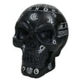 thumbnail image 6 of Gothic Wicca Black Mystic Arts Planetarium Zodiac Celestial Skull Figurine, 6 of 9