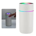thumbnail image 2 of Humidificador de aire portátil mini USB, purificador de aire, difusor de aroma con luz colorida y tapa Blanco, 2 of 9