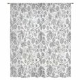 thumbnail image 2 of Gray Flowers Sheer Curtains 84 Inches Long, Farmhouse Pastoral Vintage Plants Branches Light Filering Curtains, Breathable Simi Curtain Privacy Drapes for Living Room Bedroom Window Treatment, 2 of 9