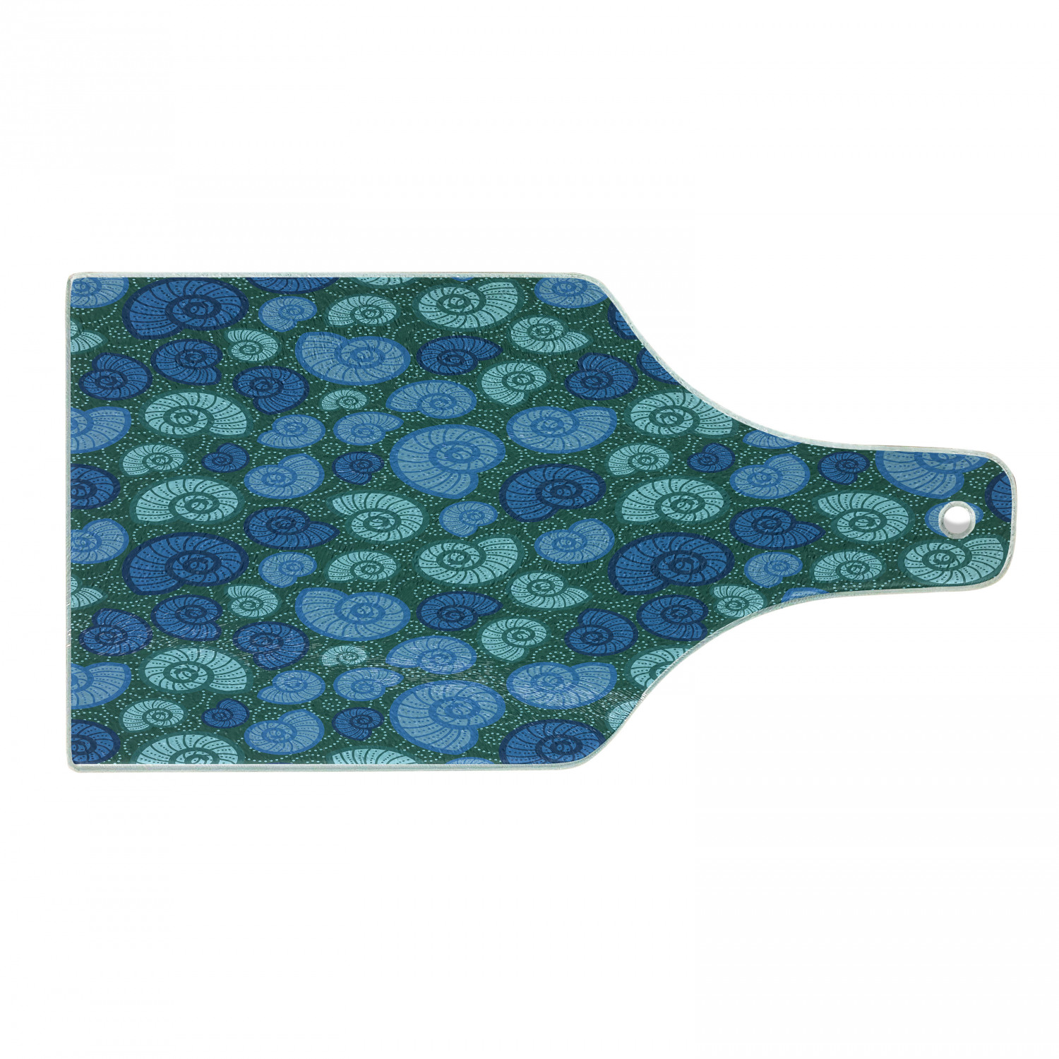 Periwinkle Turban Shell Raspberry Shells Cutting Board, Periwinkle and Chesnut Turban Shell on Dotted ...