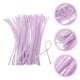 thumbnail image 2 of 100 varillas de felpa para niños, varillas de felpa flexibles para niños, varillas de flocado para niños, para arte hecho a mano, bricolaje, educación temprana (morado claro), 2 of 6