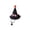 D, variant on Pet Witch Hat, Mini Pointed Halloween Hat with Bow for Cats and Small Dogs, Festive Photo Prop and Party Accessory for Holiday Dress Up
