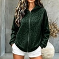 thumbnail image 2 of Women's Leopard Print Long Sleeve Zip Up Hoodie Loose Fit Pullover With Pockets, Casual Hooded Sweatshirt For Daily Wear, 2 of 5