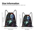 thumbnail image 2 of Goofa The Nightmare Before Christmas Print Drawstring Backpack Bag Sport Gym Sackpack Cinch Bags Drawstring Bags Draw String Sport Bag-Small, 2 of 6