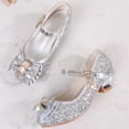 thumbnail image 5 of Staki Girls Fancy Shoes Toddler Little Girls Mary Jane Ballerina Flats Shoes Slip-on School Party Dress Shoes Silver,2.5 Big Kid, 5 of 6