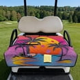 thumbnail image 2 of Whosucclay Tropical Palm Sunset Golf Cart Seat Blanket, 4 Convenient Pockets Quilted Golf Cart Seat Covers Reusable for 2-Seater Golf Cart Club Car, 2 of 9