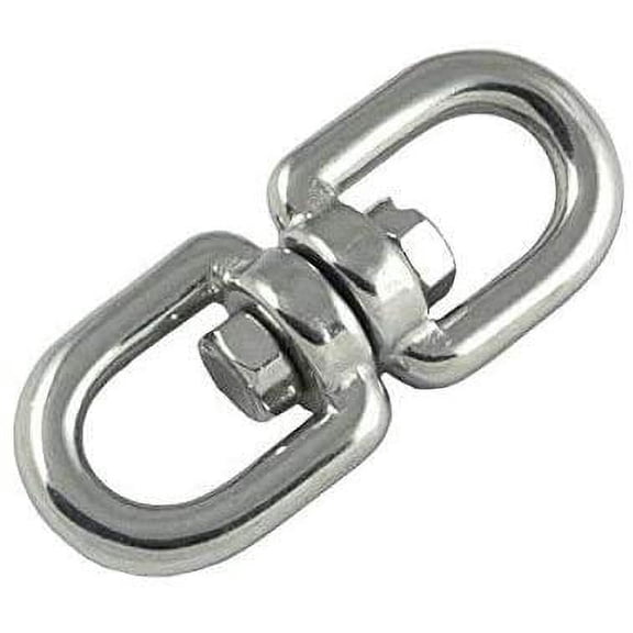 MarineNow 316 Stainless Steel Anchor Swivel Eye - Eye Connector (08mm - 5/16", 01-Pack)