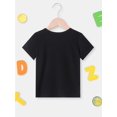 thumbnail image 2 of My Dad Thinks He's in ... That's So Cute!" - Girls' Fun Cotton T-Shirt with Playful Colorful Text, Comfortable Round Neck Short Sleeve for Summer, 2 of 7