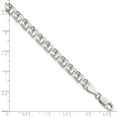 thumbnail image 3 of Auriga 925 Sterling Silver 6mm Double Link Charm Bracelet 7 inch for Women, 3 of 5