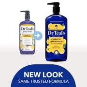 Dr Teals Prebiotic Lemon Balm Body Wash with Essential Oils, 24 fl oz