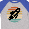 thumbnail image 4 of Inktastic Space Rocket Retro Sunset Boys or Girls Toddler T-Shirt, 4 of 5