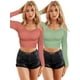 thumbnail image 1 of Set De Dos Blusas Crop Top De Manga Larga Para Mujer Moda UNITALLA, 1 of 5