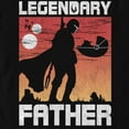 thumbnail image 2 of Men's Star Wars: The Mandalorian Legendary Dad Poster Graphic Tee Black X Large, 2 of 5