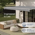 thumbnail image 7 of ALEKO Retractable Motorized Patio 10 x 8 ft Awning Sunshade Silver Grey, 7 of 7