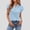 T Shirts for Women Clearance under $5 BU2, variant on Women's Double Layer Ruffle Sleeve Top V Neck Dressy Casual Summer Blouse for Work Office