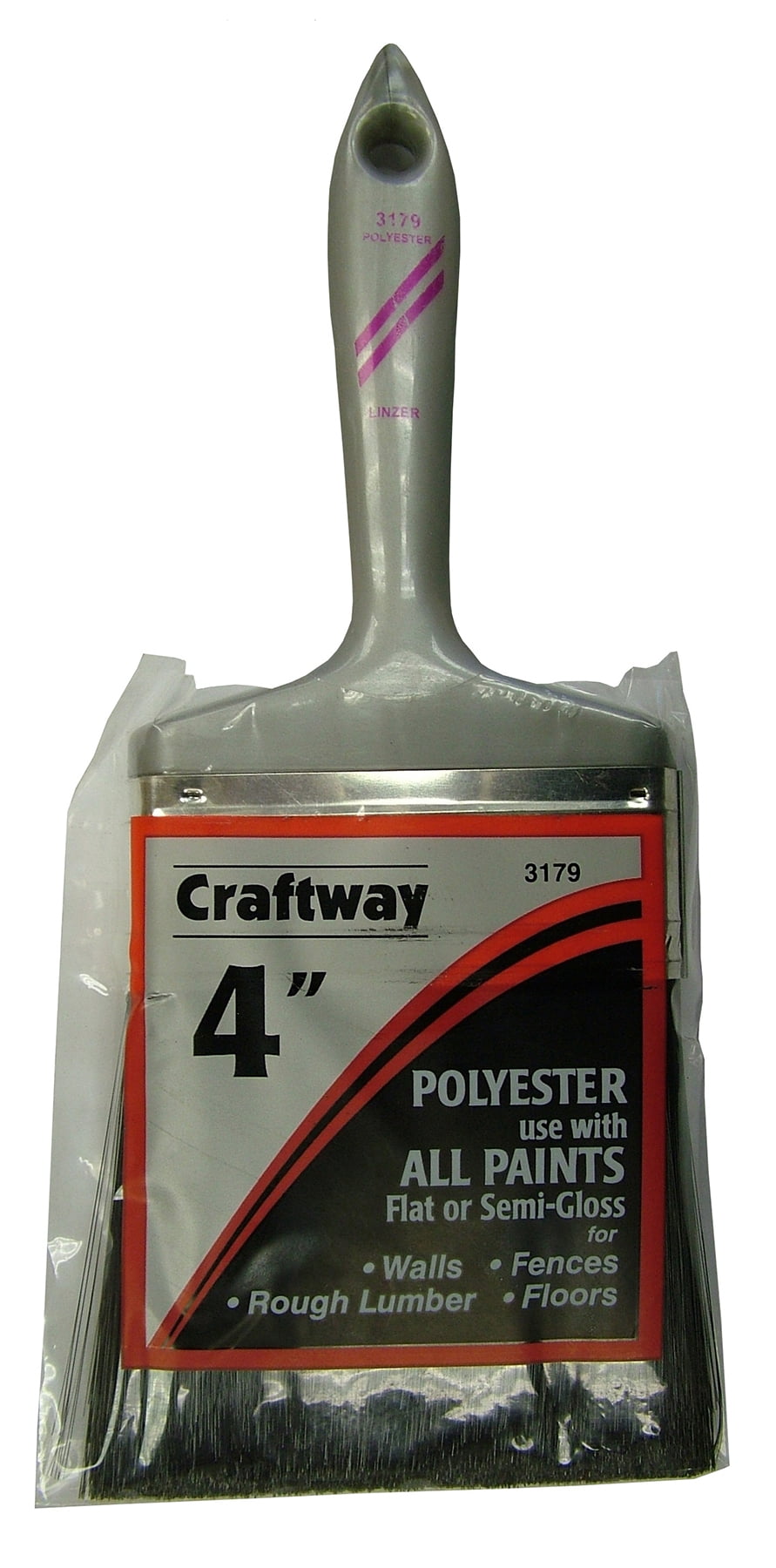 Linzer 4 in.   W Flat Paint Brush