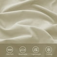 thumbnail image 3 of Mildly Queen Size Soft Bed Sheets Set, 1800 Thread Count, 22" Deep Pocket 4 packs, Soft Microfiber, Beige, 3 of 7