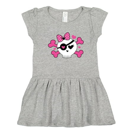 

Inktastic Girl Pirate Skull Valentine Gift Toddler Girl Dress