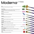 thumbnail image 4 of RMOD-SET776 | Moderna™ 5pc All Media Variety Brush Set 776, 4 of 9