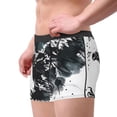 thumbnail image 2 of Yiaed Abstract Eagle Ink Print Men's Soft Cotton Boxer Shorts Breathable Boxers Underwear Moisture-Wicking Underwear Stretch Boxer Briefs for Man-Medium, 2 of 5