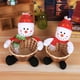 thumbnail image 3 of Feliz Navidad Canasta de almacenamiento de dulces Decoración de mesa para el hogar Canastas organizadoras de muñeco de nieve Bolsa de regalo de año nuevo Speravity JR1136-09, 3 of 7