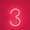3, variant on LED Neon Letter Lights, LED Neon Night Light Wall Decorative Night Light for Kids Bedroom Battery Powered Red