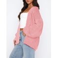 thumbnail image 3 of Jersey PRETTYGARDEN de punto grueso de manga larga rosa M, 3 of 8