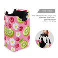 thumbnail image 3 of Yayeee Freestanding Laundry Hamper with Handle Collapsible Large Storage Basket for Clothes, Floral Raspberries, 3 of 7