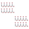 thumbnail image 1 of Paquete de 10 tees reductores Naiovety para pelotas de golf Rojo 2 piezas plástico, 1 of 6