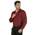 thumbnail image 2 of Bestman Solid Long Sleeve Cotton Shirts For Mens Formal Button Down Regular Fit Shirt, 2 of 7