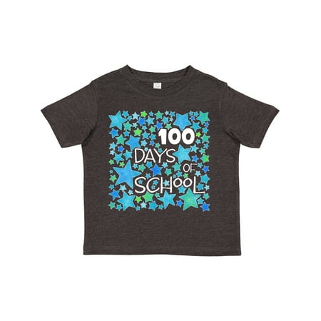 

Inktastic 100 Days of School Stars in Blue Gift Toddler Boy or Toddler Girl T-Shirt