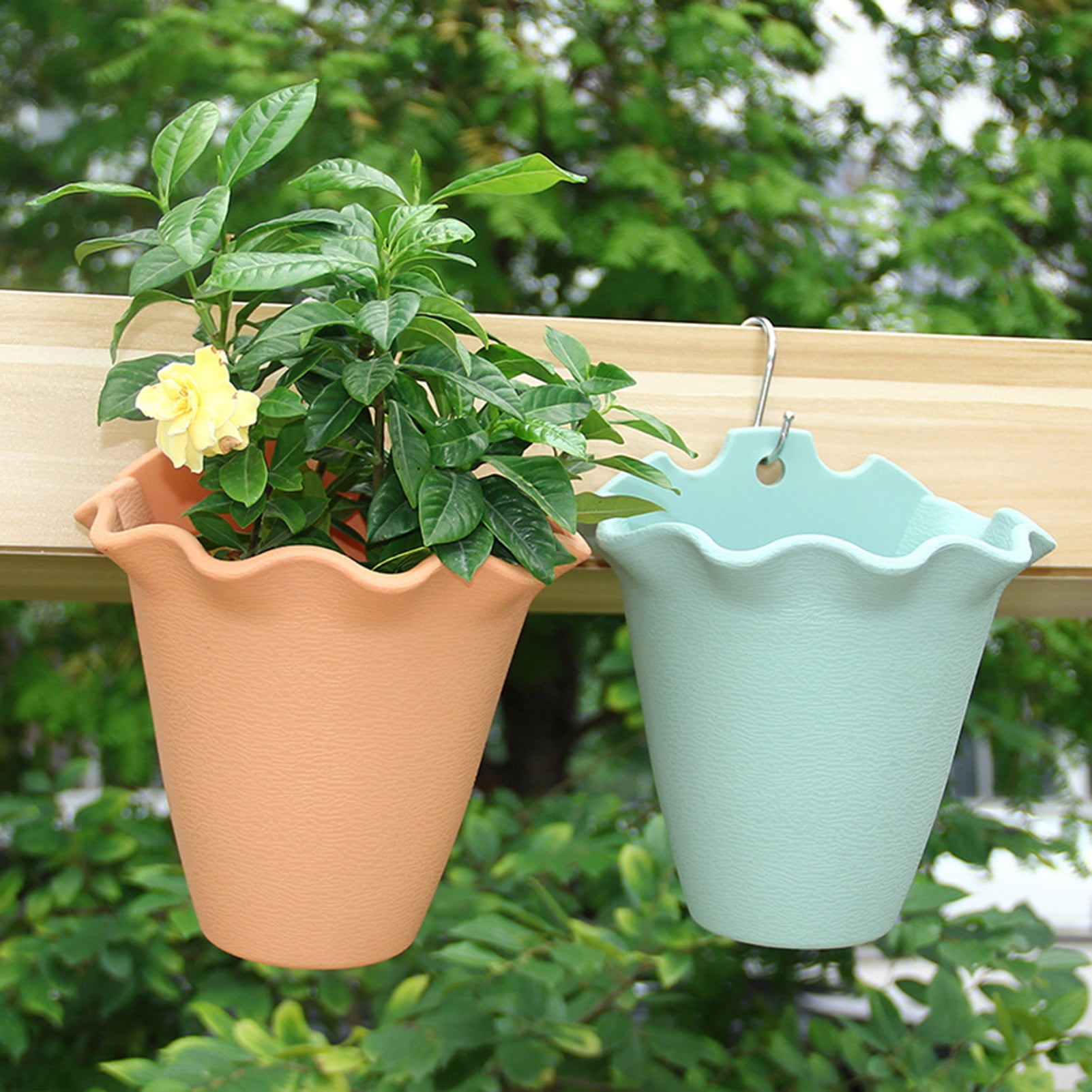Image of Plastic wall planters outdoor