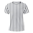 thumbnail image 4 of CONZONE Men's T-Shirts Short Sleeve T Shirts for Men Casual Crew Neck Striped Lightweight Tees Soft Cozy Athletic Tops, 4 of 4